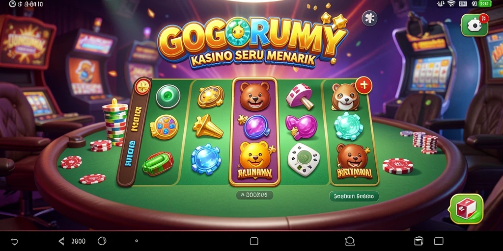 Tampilan gameplay seru dan mengasyikkan di GOGORUMMY.