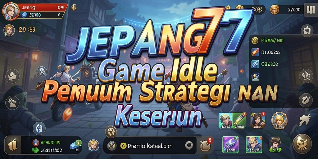 Screenshot gameplay JEPANG77 yang penuh aksi dan strategi Idle.
