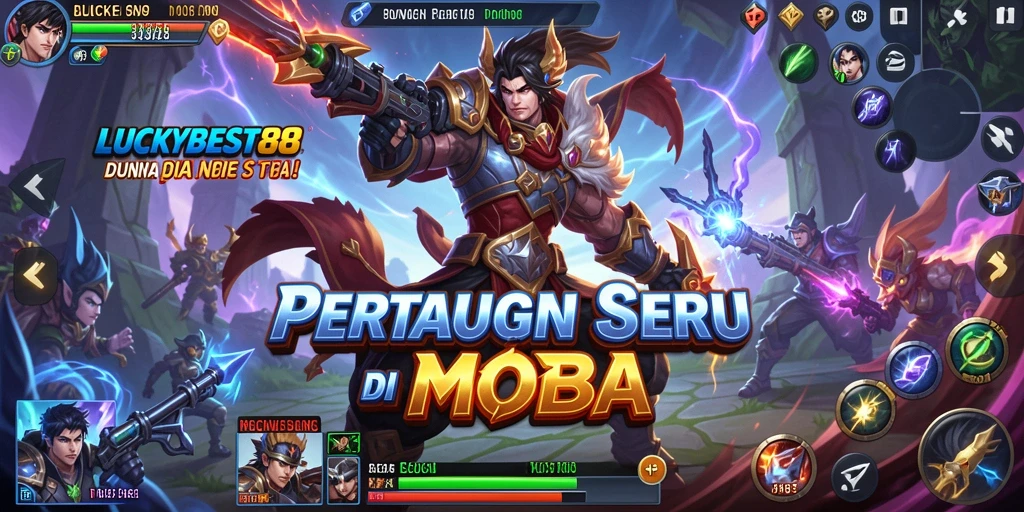 Tampilan gameplay seru di arena pertarungan LUCKYBEST88.