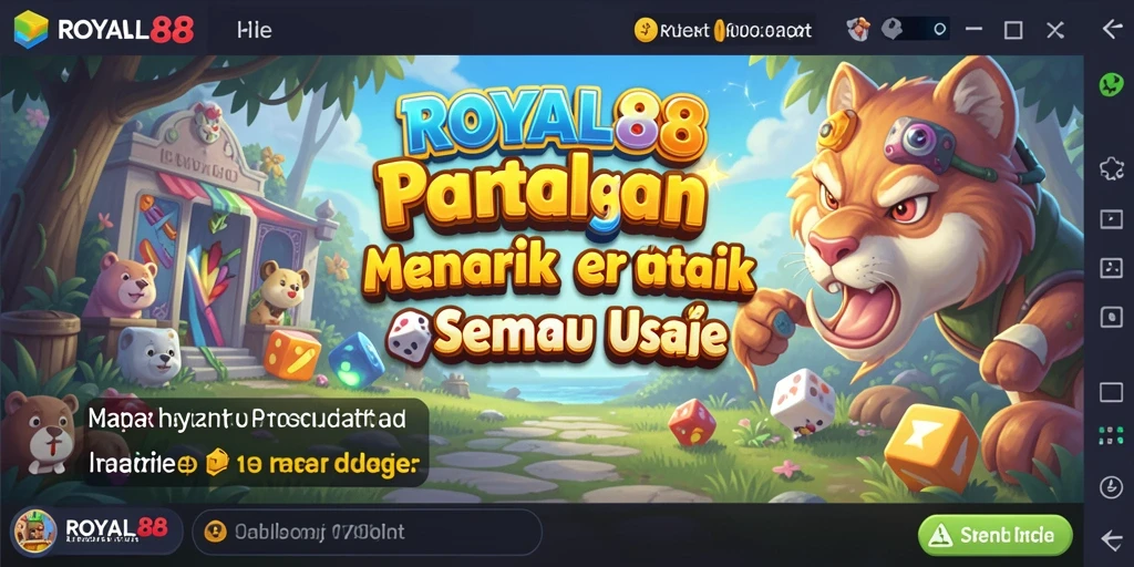 Tangkapan layar gameplay ROYAL88 yang penuh warna dan menantang puzzle.