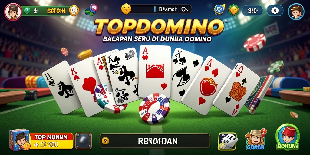 Gameplay seru dan menantang di TOPDOMINO yang penuh aksi balapan.