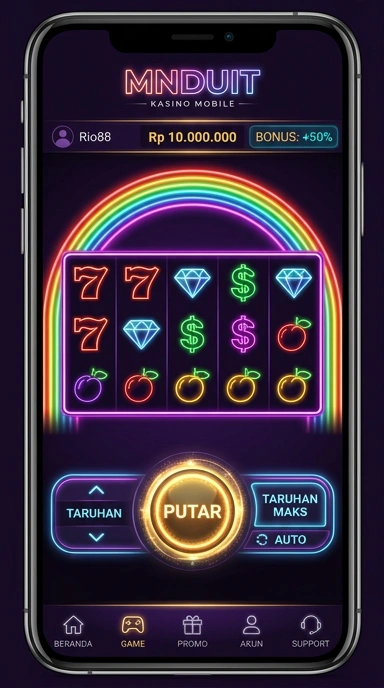 Tampilan antarmuka mnduit yang sederhana dan efisien.